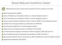 breed relevant conditions tested